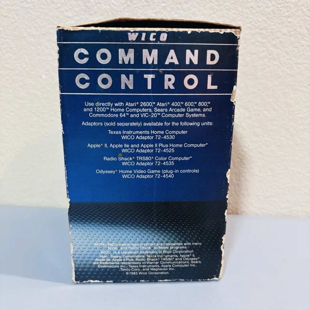Wico Command Control Joystick Controller Atari 2600, 400/800, Amiga+ All Parts